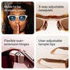 image:imageMeta Adventurer Classic Tortoise  Smart AI glasses for Women Men AI 12MP Camera Live Translate  3K HD Resolution  8 Hour Battery  Range of Sizes  Brown LensesLinenTransitions Sapphire Lenses