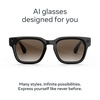 image:imageMeta Fury Mahogany  Smart AI glasses for Women Men AI 12MP Camera Live Translate  3K HD Resolution  8 Hour Battery  Green LensesClassic BlackBrown Gradient Lenses
