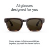 image:imageMeta Fury Mahogany  Smart AI glasses for Women Men AI 12MP Camera Live Translate  3K HD Resolution  8 Hour Battery  Green LensesMahoganyGreen Lenses