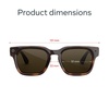 image:imageMeta Fury Mahogany  Smart AI glasses for Women Men AI 12MP Camera Live Translate  3K HD Resolution  8 Hour Battery  Green LensesMahoganyGreen Lenses
