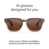 image:imageMeta Fury Mahogany  Smart AI glasses for Women Men AI 12MP Camera Live Translate  3K HD Resolution  8 Hour Battery  Green LensesSandstoneDark Amber Lenses