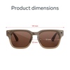 image:imageMeta Fury Mahogany  Smart AI glasses for Women Men AI 12MP Camera Live Translate  3K HD Resolution  8 Hour Battery  Green LensesSandstoneDark Amber Lenses